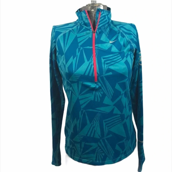 Nike Running long sleeved geometric print shirt S - Picture 1 of 6
